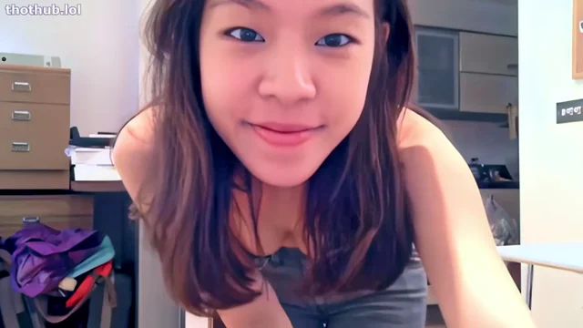 Claudia Khoo sucks and fucks her favorite dildo