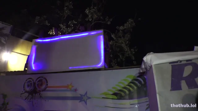 Jenny exposes pussy to crowd