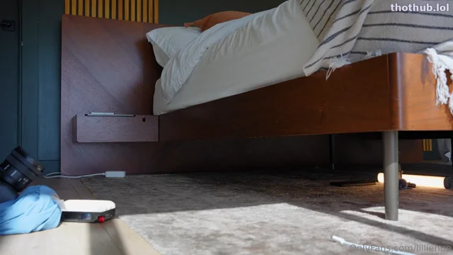 LillieNue Stuck Under The Bed And Gets A Creampie