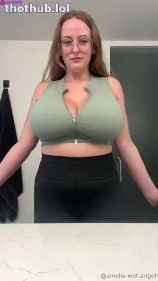 Amelia Wet Angel – Rubbing Big Oily Titties