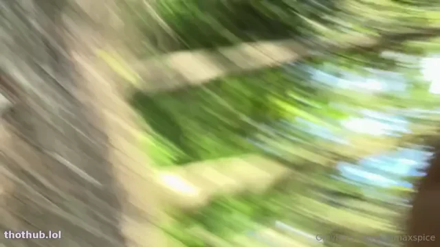 @Emmaxspice / @Emma-spice / @Emmaspice forest dildo masturbation 2