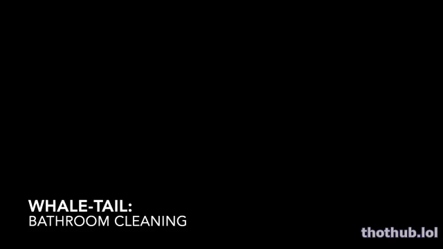 Sloansmoans whale tail bathroom cleaning
