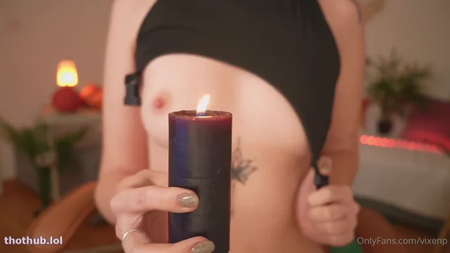 Vixenp Halloween Goth girl finger fuck