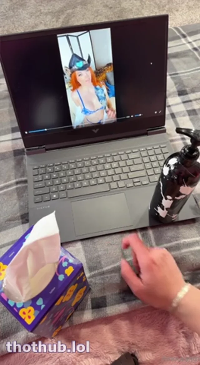 Amouranth new bg blue lingerie sextape