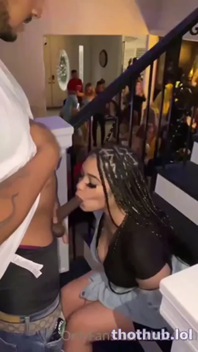 Hot4lexi sucking dick at party