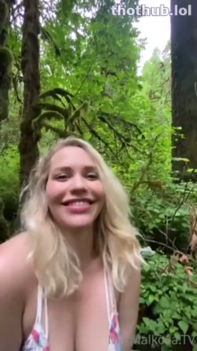Mia Malkova Swallows Load In Woods