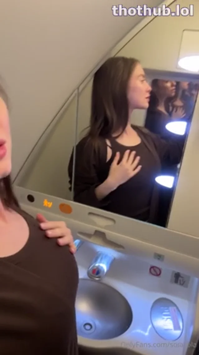 SolaZola Gets Wild On An Airplane Bathroom