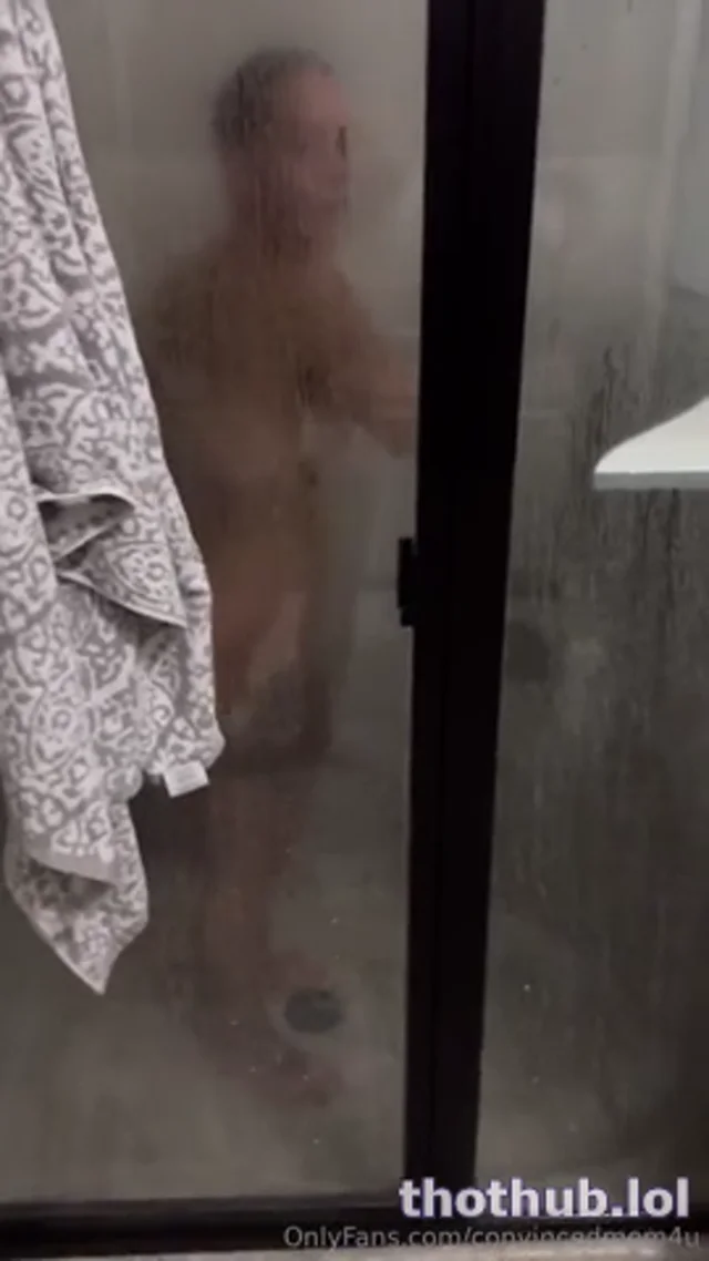 Convincedmom4u shower blowjob