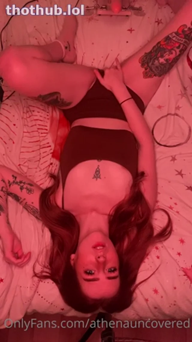 Athena sexy ginger HOT PoV fuck machine solo