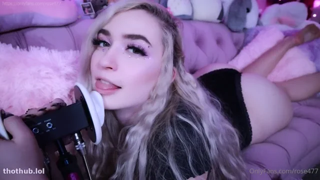 Rose ASMR ear licking