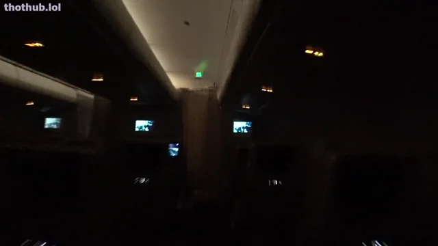 Ayumi Anime huge double orgasm in public airplane