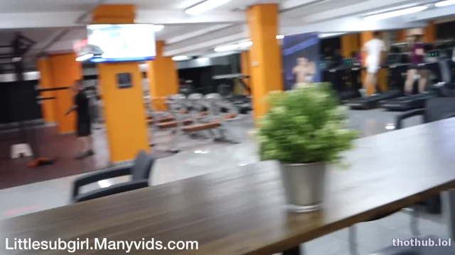 Littlesubgirl – Busy Public Gym Fuck, Anal & Squirt