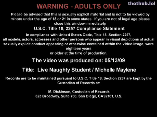 Michelle Maylene naughty student