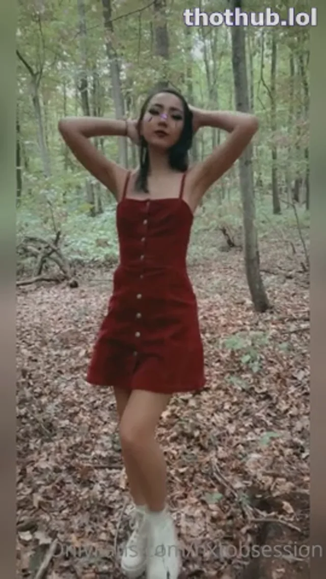 Bakameido outdoors red dress trip