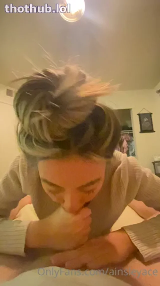 Ainsleyace blowjob cum in mouth