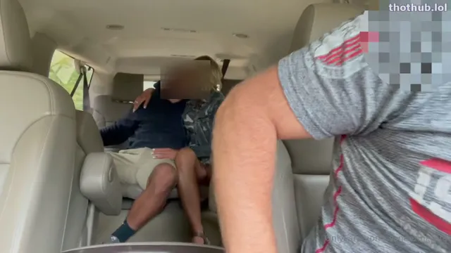 Wandering wife – getting bbc in car while hubby driving