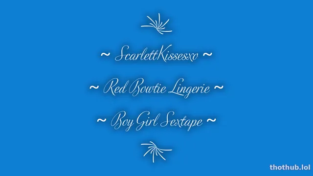 ScarlettKissesxo – Red Bowtie Lingerie