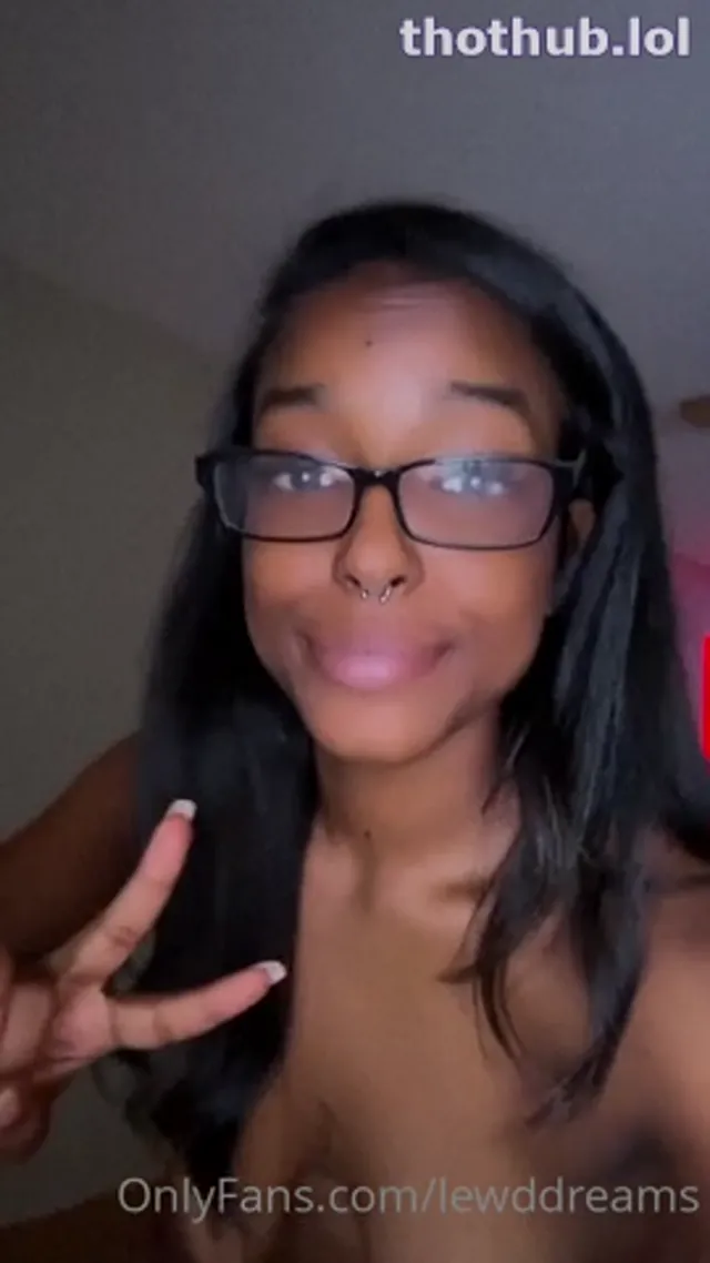 Lewddreams0 showing off glasses with right boob out teasing
