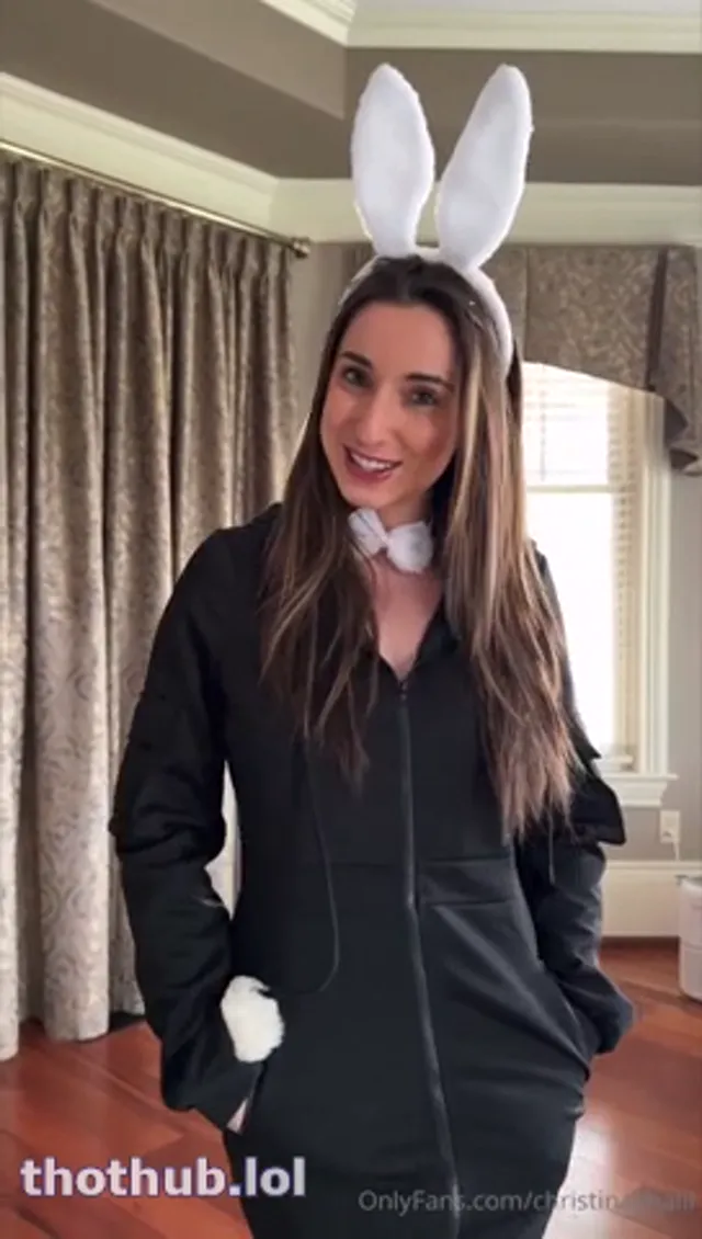 Christina khalil bg easter bunny tail