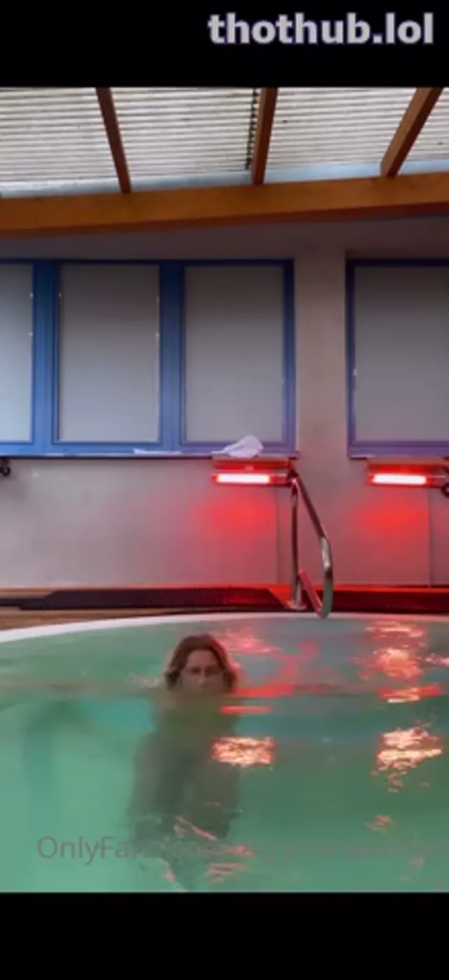 Alysha Newman-Naked pool