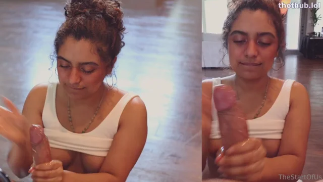 The start of us blowjob