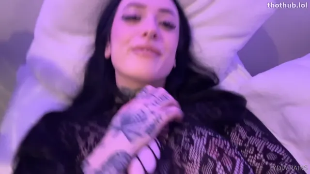 Lydia sexy fishnet hard solo dildo fuck