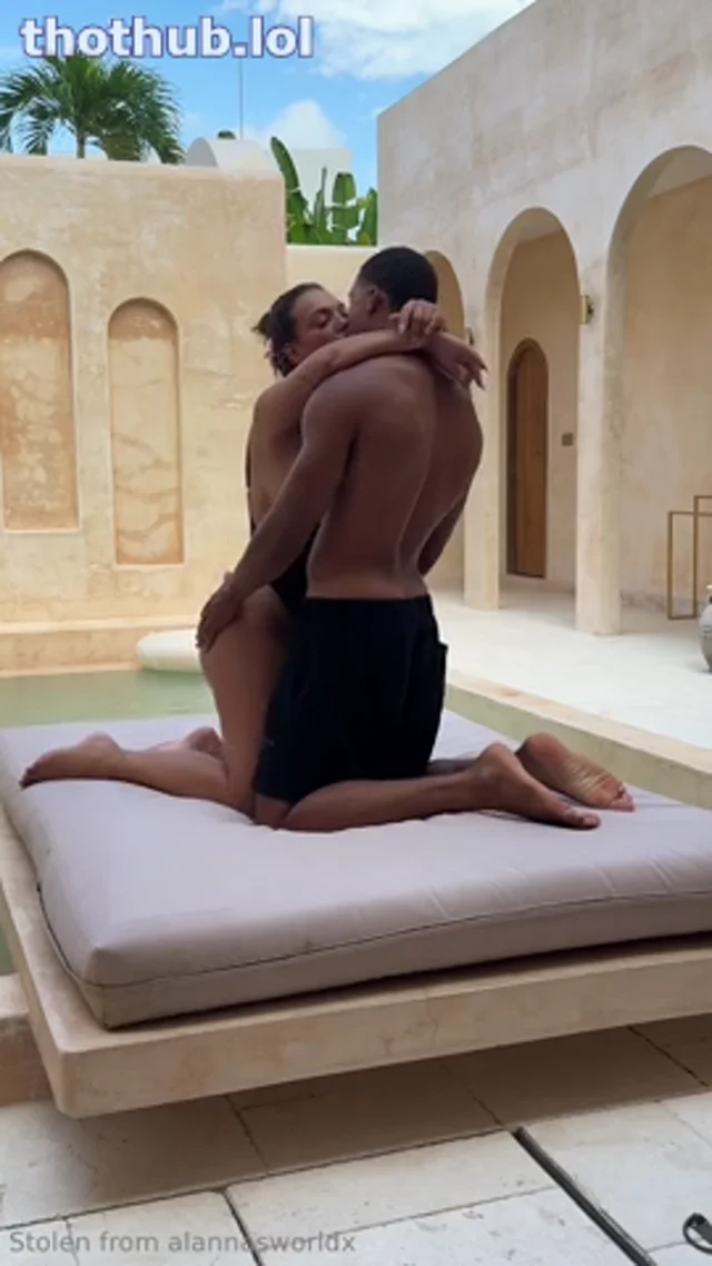 Alanna Pow- BBC in Jacuzzi Suite Bed