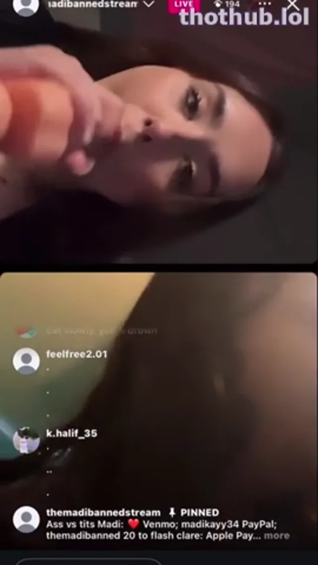 Madibanned playing with dildo and boobjob