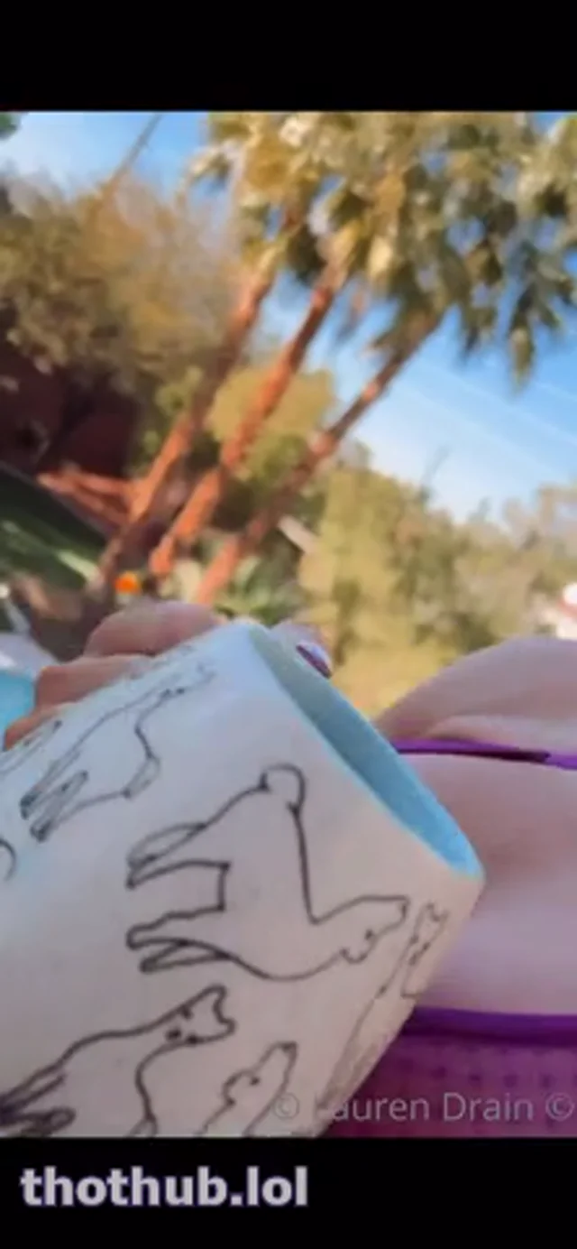 Lauren Drain purple sheer lingerie