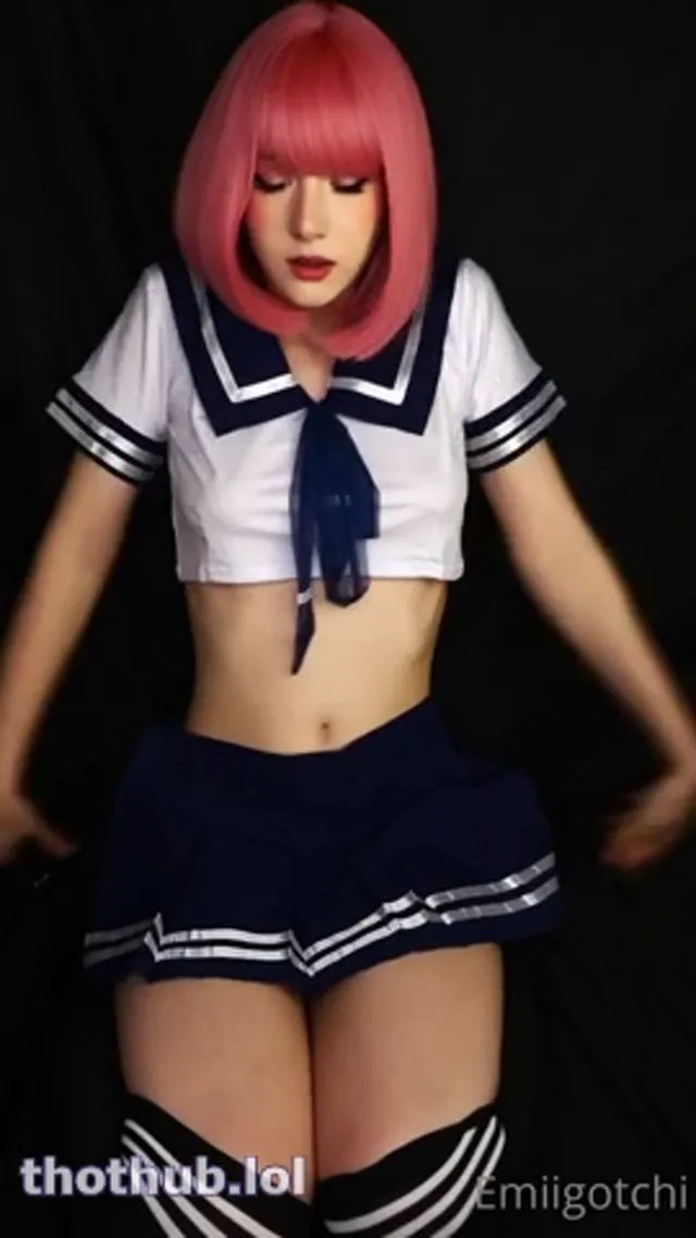 Emi cums with tentacle dildo