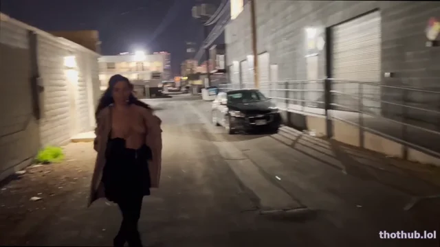 Nicole Niagara A night out flashing & playing with my pussy