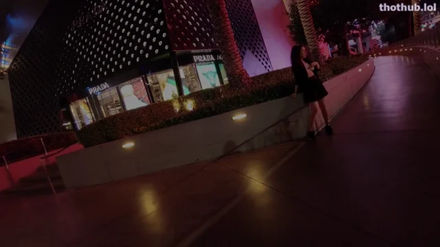 Nicole Niagara Fucking my cum on the sidewalk in full view of public…