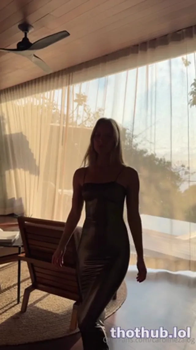 Caroline Zalog Bday VIP Nude Dress