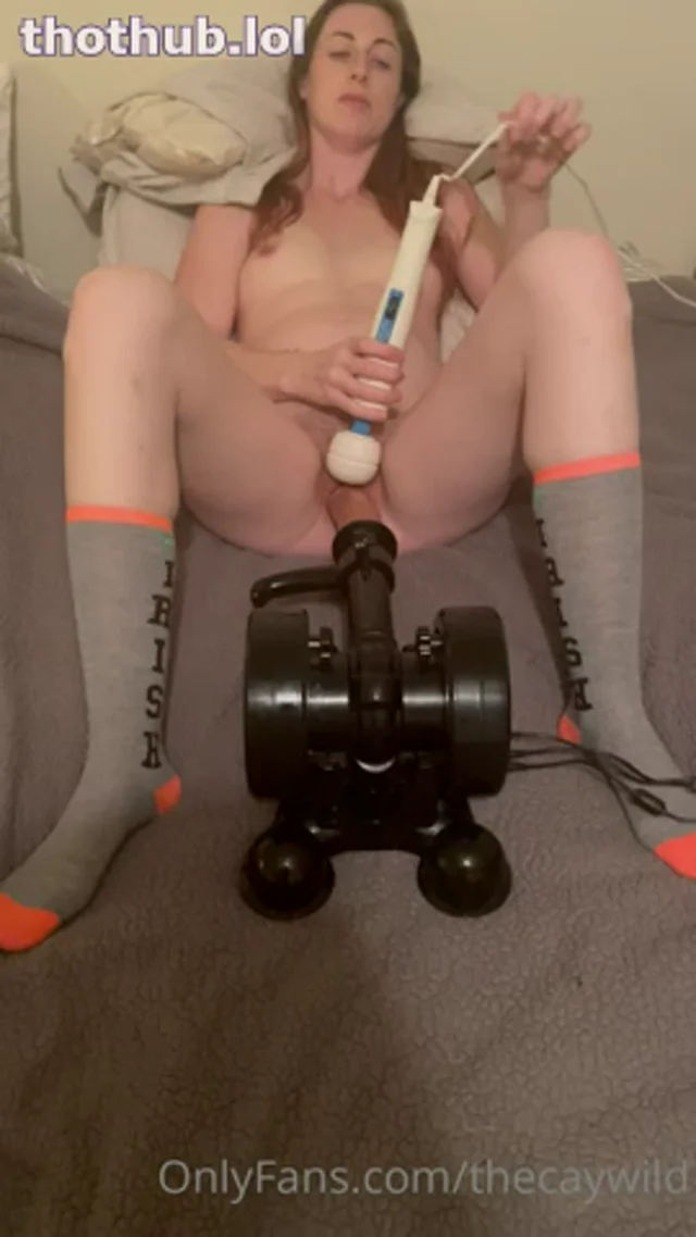 Cay with Hitachi and Fuck Machine