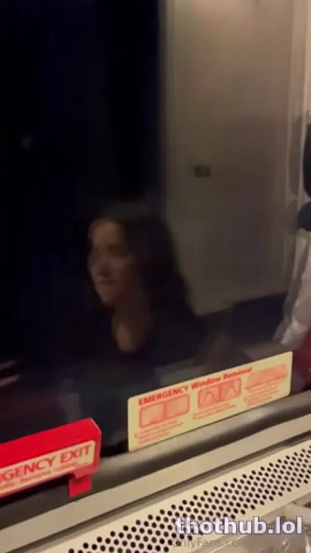 Rosie Hues POV Sloppy Sucking Off On The Train