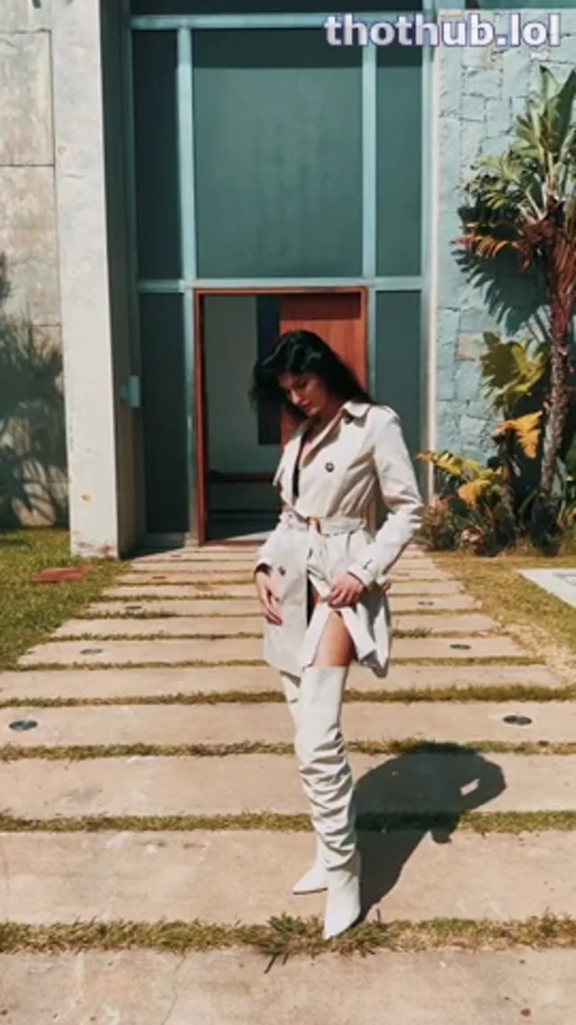 Yael Cohen Aris (yaelaris) – coat & blue lingerie