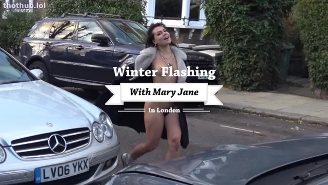 Winter flashing with MaryJane in London