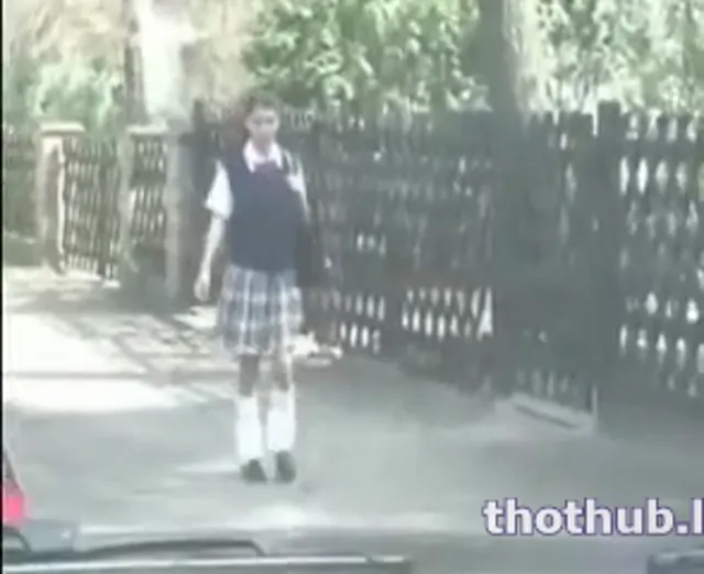 Bettie Ballhaus flashes tits after school