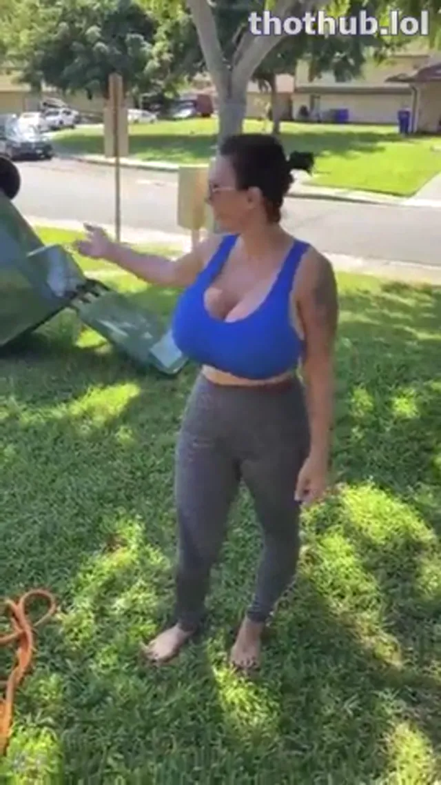 Brittany Elizabeth flashing outdoors