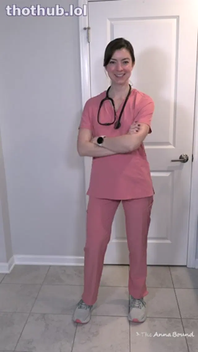 Nurse Annabound masturbating