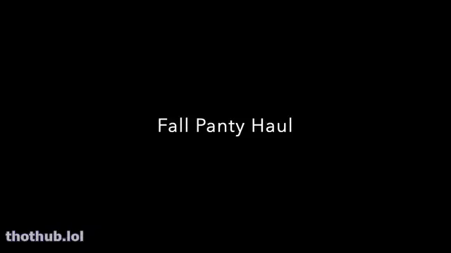Alex bishop fall panty haul
