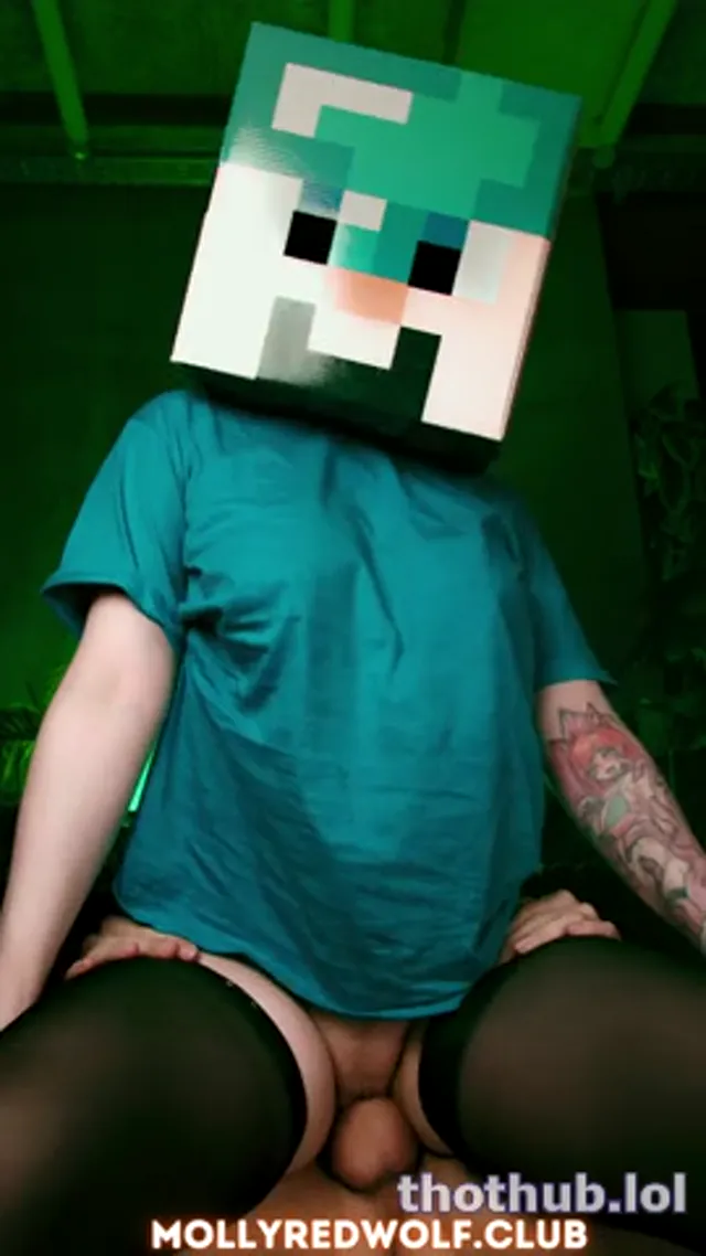 MollyRedWolf – Minecraft Cowgirl Steve Creampie and Oily Play with Farmer