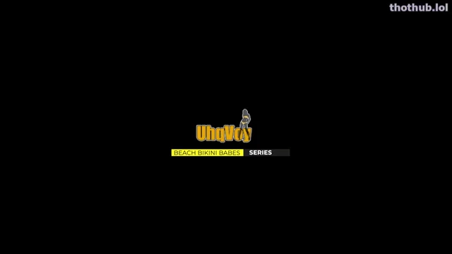 Black Thong Bikini at the Beach