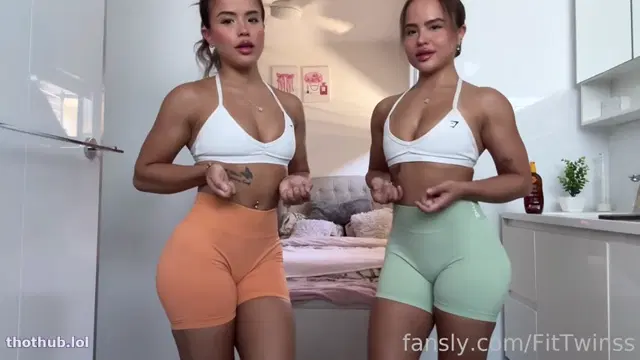 Carly & Christy The Connell Twins – Muscle Worship Video