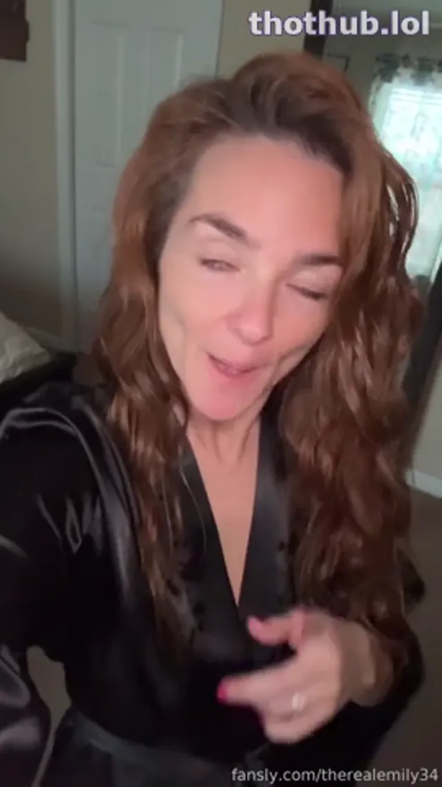 Therealemily34 Bounces On A Dildo