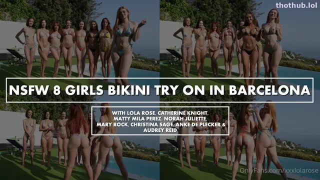 Lola Rose Catherine knight  bikini try on in Barcelona Onlyfans
