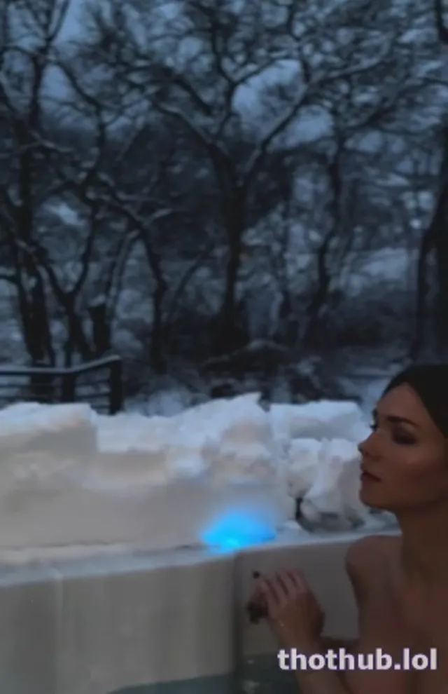 Rachel Cook Winter Hot Tub