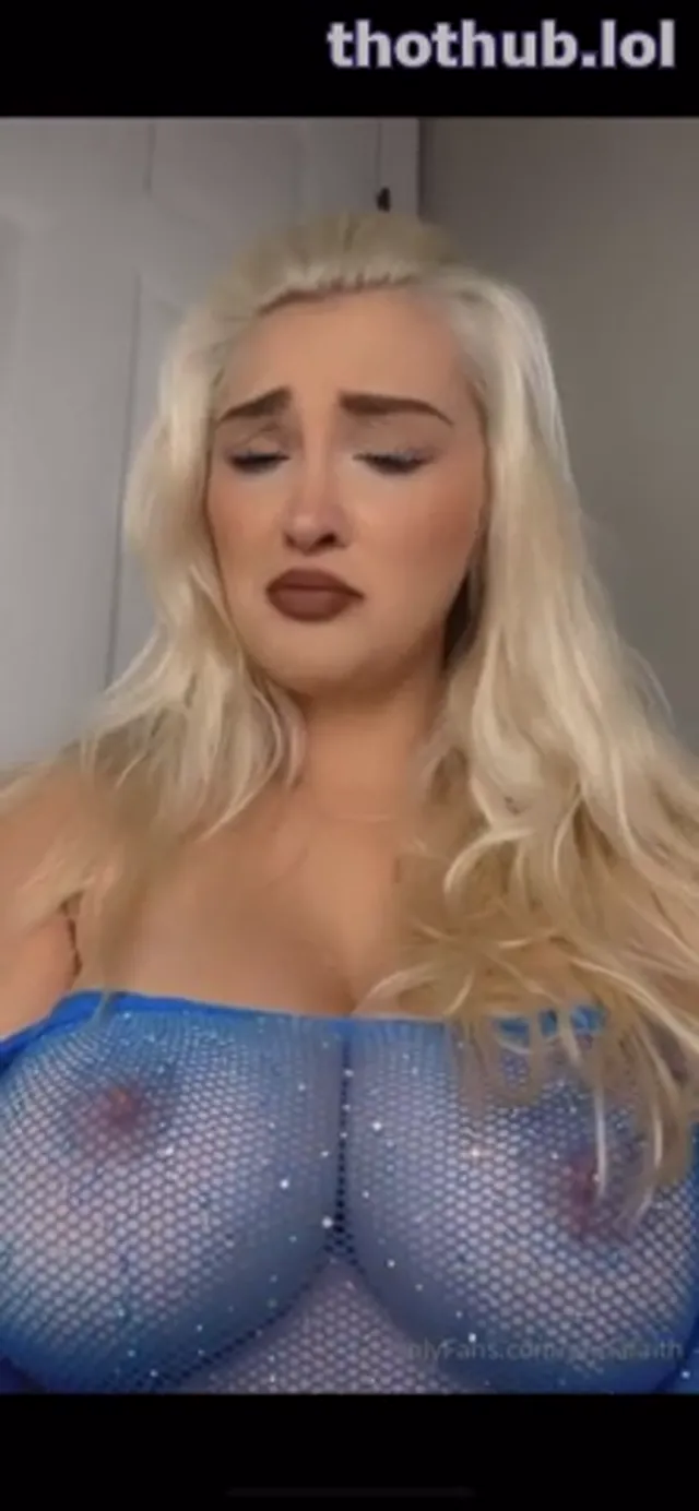 Anna Faith Blue Mesh Nipples