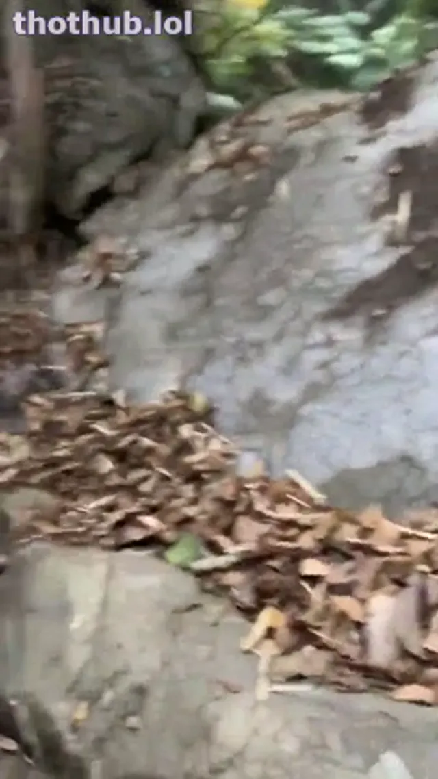 Yourina naked hiking