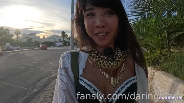 DaringKiara Pervert Observes Me While Totally Naked on Bench 1